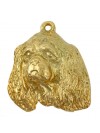 Cavalier King Charles Spaniel - keyring (gold plating) - 838 - 25183