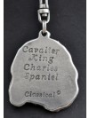 Cavalier King Charles Spaniel - keyring (silver plate) - 1796 - 11898