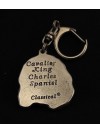 Cavalier King Charles Spaniel - keyring (silver plate) - 2165 - 20314