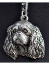 Cavalier King Charles Spaniel - necklace (silver cord) - 3259 - 33416