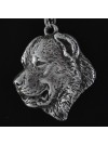 Central Asian Shepherd Dog - necklace (silver plate) - 2973 - 30870