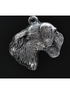 Cesky Terrier - necklace (silver cord) - 3252 - 32886
