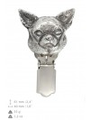 Chihuahua - clip (silver plate) - 2566 - 27977