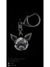 Chihuahua - keyring (silver plate) - 2067 - 17709