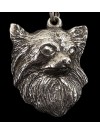 Chihuahua - necklace (silver cord) - 3233 - 32808