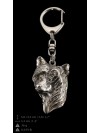 Chinese Crested - keyring (silver plate) - 1779 - 11636