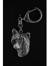 Chinese Crested - keyring (silver plate) - 2258 - 22822