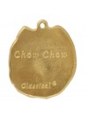 Chow Chow - keyring (gold plating) - 2848 - 30255