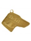 Dachshund - necklace (gold plating) - 2478 - 27404