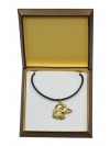 Dachshund - necklace (gold plating) - 2494 - 27653