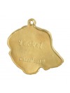 Dachshund - necklace (gold plating) - 3063 - 31601