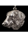 Dachshund - necklace (silver cord) - 3232 - 32803
