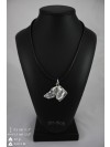 Dachshund - necklace (silver plate) - 2925 - 30681
