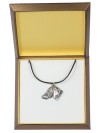 Dachshund - necklace (silver plate) - 2925 - 31069