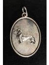Dachshund - necklace (silver plate) - 3396 - 34764