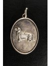 Dachshund - necklace (silver plate) - 3442 - 34922