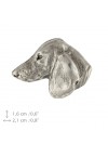 Dachshund - pin (silver plate) - 2634 - 28623