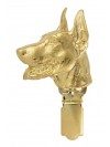 Doberman pincher - clip (gold plating) - 1020 - 26629
