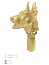Doberman pincher - clip (gold plating) - 2595 - 28278