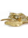 Doberman pincher - clip (gold plating) - 2595 - 28279