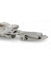 Doberman pincher - clip (silver plate) - 253 - 26254