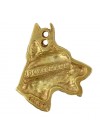 Doberman pincher - keyring (gold plating) - 811 - 25100