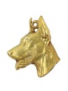 Doberman pincher - necklace (gold plating) - 2480 - 27413