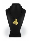 Doberman pincher - necklace (gold plating) - 2480 - 27411