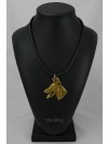 Doberman pincher - necklace (gold plating) - 995 - 4333