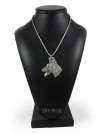 Doberman pincher - necklace (silver cord) - 3258 - 33424