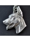 Doberman pincher - necklace (silver plate) - 2929 - 30696