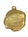 Dog de Bordeaux - keyring (gold plating) - 2413 - 27018