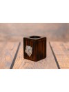 English Bulldog - candlestick (wood) - 3909 - 37445