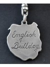 English Bulldog - keyring (silver plate) - 11 - 108
