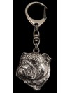 English Bulldog - keyring (silver plate) - 2105 - 18823