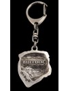 English Bulldog - keyring (silver plate) - 2105 - 18824