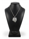 English Bulldog - necklace (silver cord) - 3161 - 33034