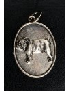 English Bulldog - necklace (silver plate) - 3388 - 34734