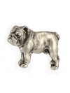 English Bulldog - pin (silver plate) - 2631 - 28606