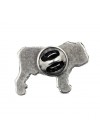 English Bulldog - pin (silver plate) - 444 - 25871