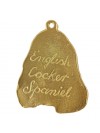 English Cocker Spaniel - keyring (gold plating) - 853 - 25230