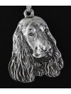 English Cocker Spaniel - necklace (silver cord) - 3211 - 32719
