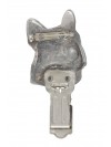 French Bulldog - clip (silver plate) - 252 - 26247