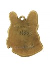 French Bulldog - keyring (gold plating) - 2415 - 27028