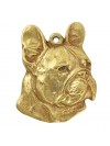 French Bulldog - keyring (gold plating) - 2415 - 27029