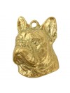 French Bulldog - keyring (gold plating) - 2430 - 27104