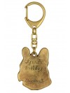 French Bulldog - keyring (gold plating) - 823 - 25128