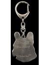 French Bulldog - keyring (silver plate) - 2154 - 20045