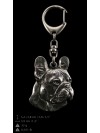 French Bulldog - keyring (silver plate) - 58 - 9303