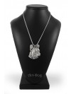 French Bulldog - necklace (silver chain) - 3306 - 34354